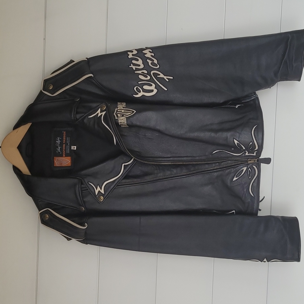 WESTERN PASSION leather moto jacket